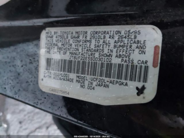 1995 LEXUS LS JT8UF22E5S0030102 Photo 8