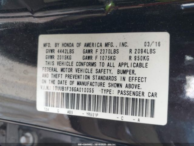 2016 ACURA TLX 19UUB1F36GA010055 Photo 8