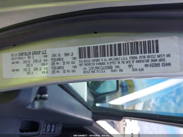 2012 JEEP LIBERTY 1C4PJMAK1CW163888 Photo 8