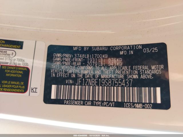 2025 TOYOTA GR86 JF1ZNBE19S8755437 Photo 8