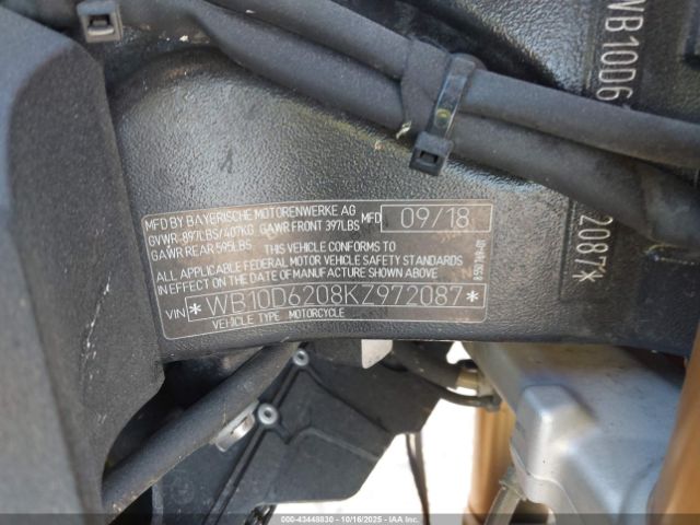 2019 BMW S 1000 WB10D6208KZ972087 Photo 9