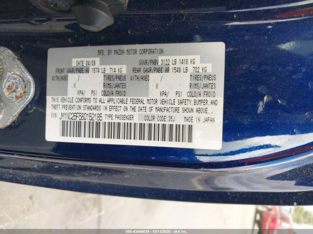 2008 MAZDA MX-5 JM1NC26F680152185 Photo 8