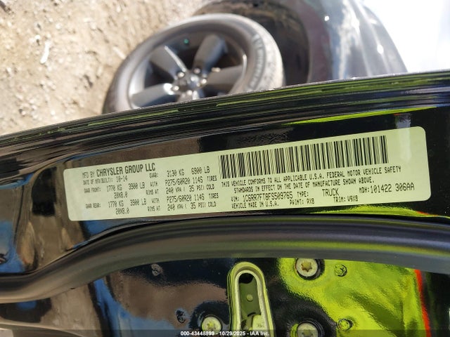 2015 Ram 1500 Express მანქანა იყიდება აუქციონზე, vin: 1C6RR7FT8FS509765, აუქციონის ნომერი: 43448899