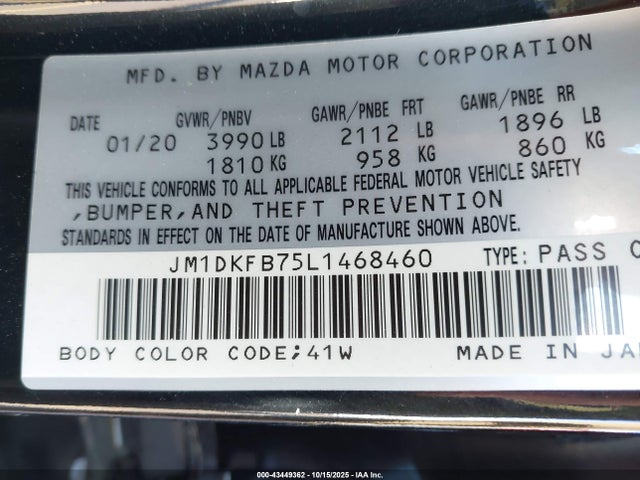 2020 MAZDA CX-3 JM1DKFB75L1468460 Photo 8