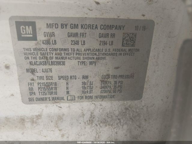 2020 BUICK ENCORE KL4CJASB1LB039830 Photo 8