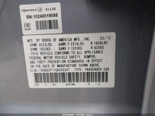 2016 ACURA ILX 19UDE2F71GA005247 Photo 8