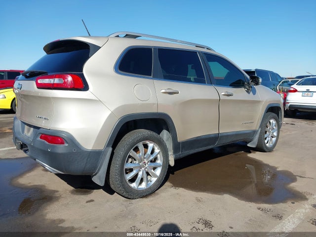 2015 Jeep Cherokee Limited მანქანა იყიდება აუქციონზე, vin: 1C4PJMDS3FW642393, აუქციონის ნომერი: 43449530