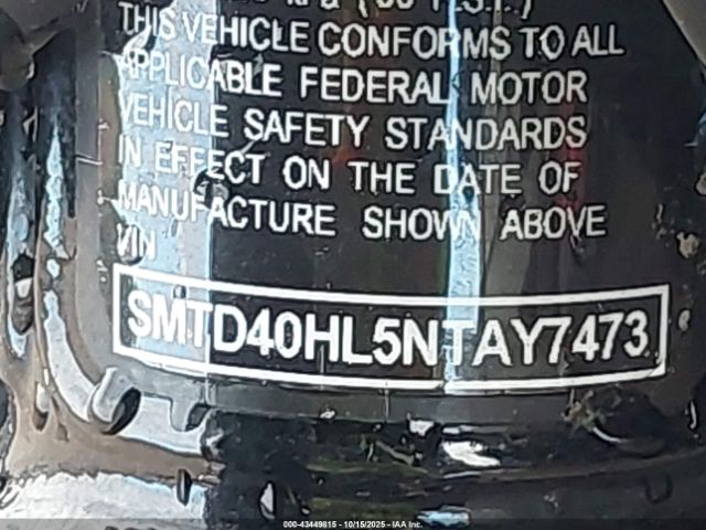 2022 TRIUMPH MOTORCYCLE BONNEVILLE SMTD40HL5NTAY7473 Photo 9