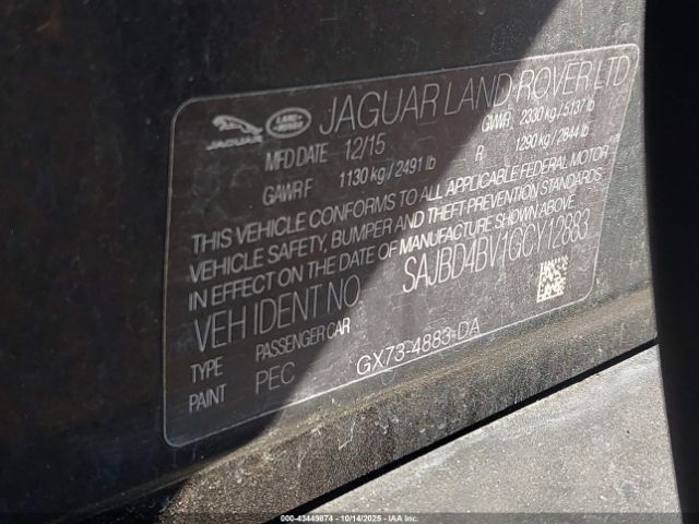 2016 JAGUAR XF SAJBD4BV1GCY12883 Photo 8