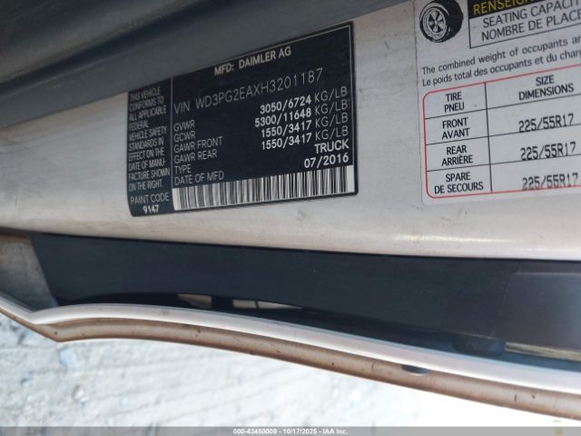 2017 MERCEDES-BENZ METRIS WD3PG2EAXH3201187 Photo 8