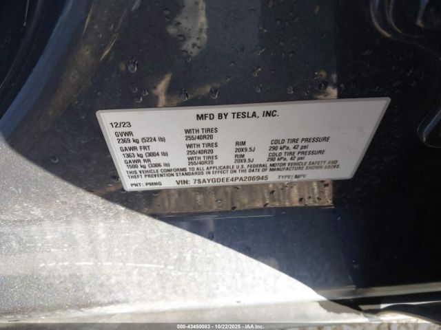 2023 TESLA MODEL Y 7SAYGDEE4PA206945 Photo 8
