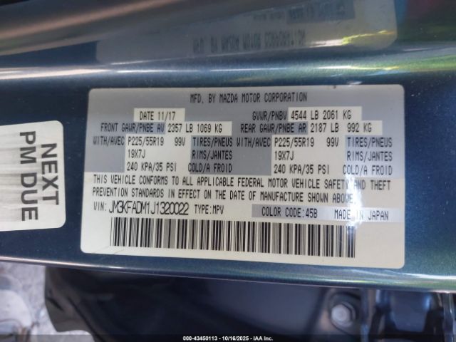 2018 MAZDA CX-5 JM3KFADM1J1320022 Photo 8