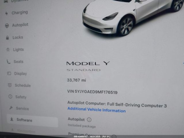 2021 TESLA MODEL Y 5YJYGAED9MF176519 Photo 6