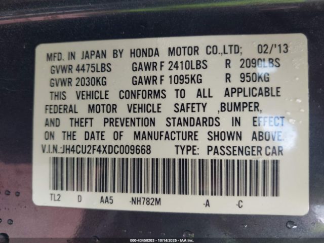 2013 ACURA TSX JH4CU2F4XDC009668 Photo 8