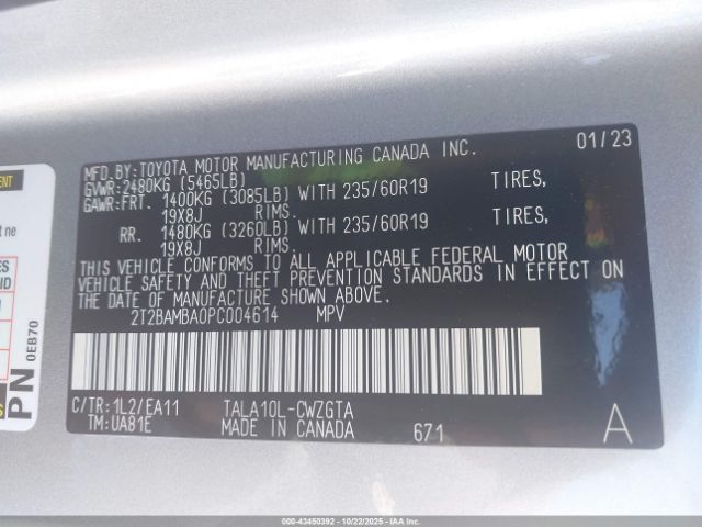 2023 LEXUS RX 350 2T2BAMBA0PC004614 Photo 8