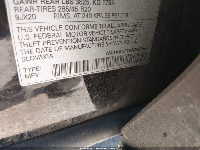 2018 AUDI Q7 WA1VAAF74JD029504 Photo 8