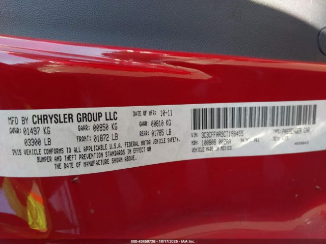 2012 FIAT 500 3C3CFFAR9CT198455 Photo 8