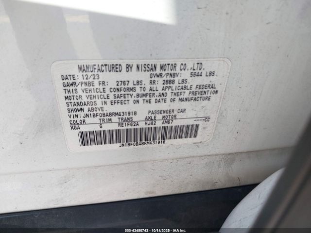 2024 NISSAN ARIYA JN1BF0BA8RM431918 Photo 8