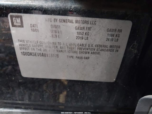 2010 CADILLAC CTS 1G6DK5EV6A0113176 Photo 8