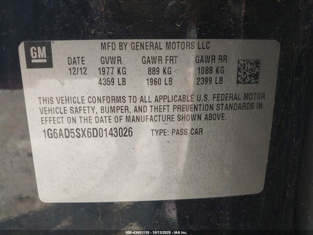 2013 CADILLAC ATS 1G6AD5SX6D0143026 Photo 8