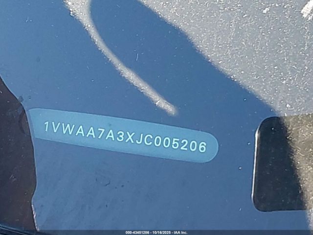 2018 VOLKSWAGEN PASSAT 1VWAA7A3XJC005206 Photo 8