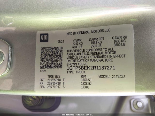 1GTP5BEK2R1187271 GMC Canyon 2wd Elevation