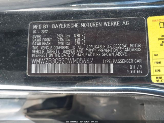 2012 MINI COOPER COUNTRYMAN WMWZB3C52CWM05642 Photo 8