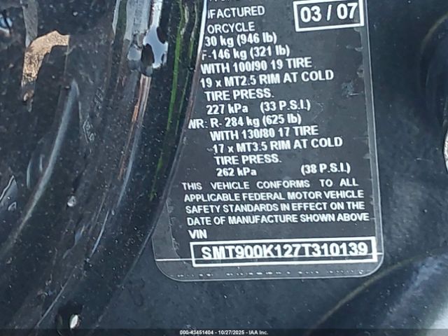 2007 TRIUMPH MOTORCYCLE BONNEVILLE SMT900K127T310139 Photo 8