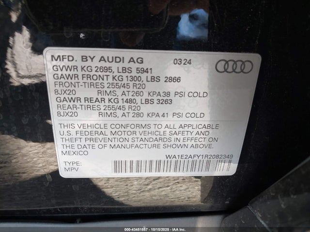 2024 AUDI Q5 WA1E2AFY1R2082349 Photo 8