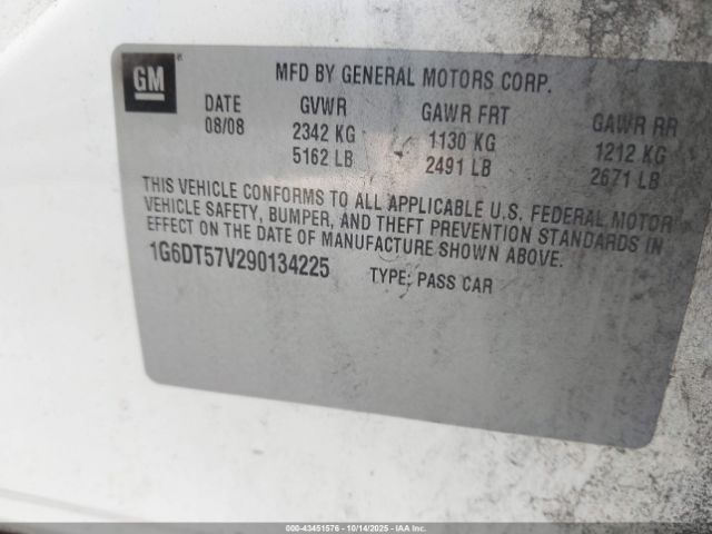 2009 CADILLAC CTS 1G6DT57V290134225 Photo 8