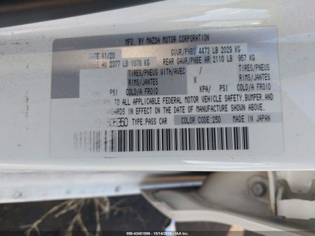 2021 MAZDA MAZDA6 JM1GL1VM5M1605350 Photo 8