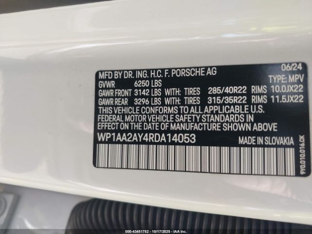 2024 PORSCHE CAYENNE WP1AA2AY4RDA14053 Photo 8
