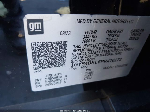 2023 CADILLAC ESCALADE 1GYS4BKL6PR476172 Photo 8