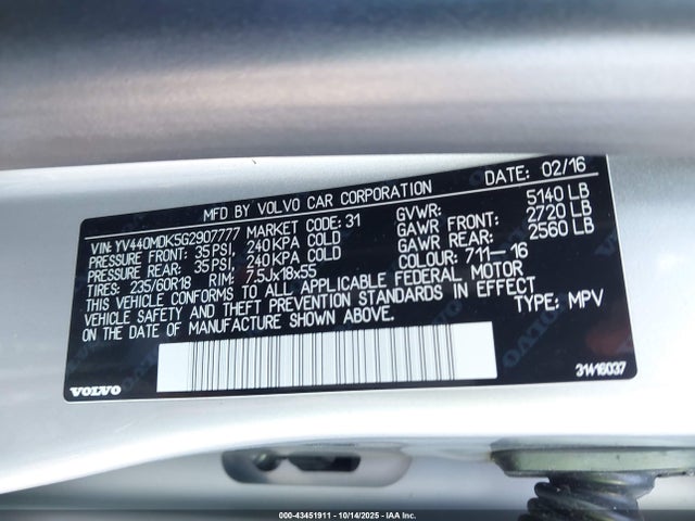 2016 VOLVO XC60 YV440MDK5G2907777 Photo 8