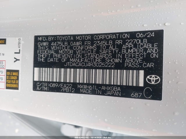 JTDACACU4R3025222 Toyota Prius Prime Xse