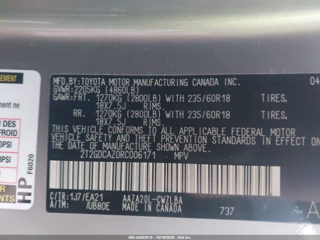 2024 LEXUS NX 250 2T2GDCAZ0RC006171 Photo 8