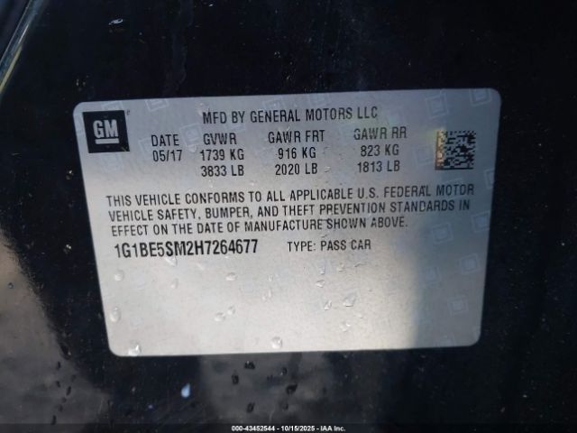 2017 CHEVROLET CRUZE 1G1BE5SM2H7264677 Photo 8