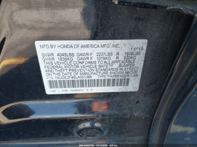2020 ACURA ILX 19UDE2F86LA001388 Photo 8