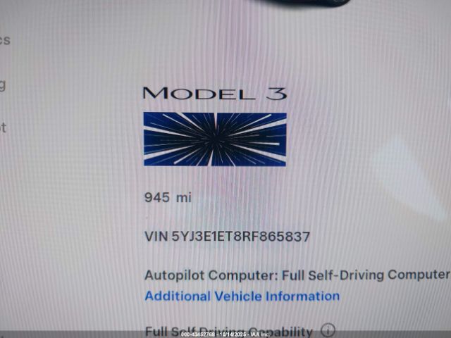 2024 TESLA MODEL 3 5YJ3E1ET8RF865837 Photo 6