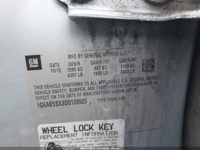 2013 CADILLAC ATS 1G6AE5SX2D0128925 Photo 8