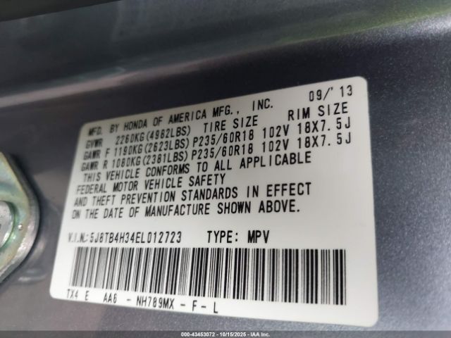 2014 ACURA RDX 5J8TB4H34EL012723 Photo 8