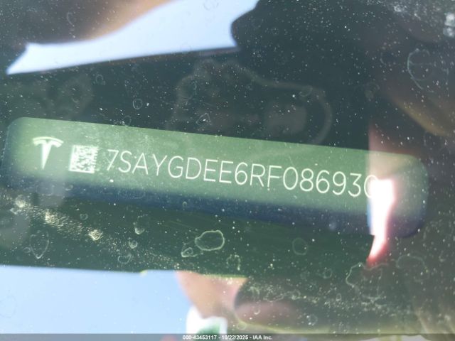 2024 TESLA MODEL Y 7SAYGDEE6RF086930 Photo 8