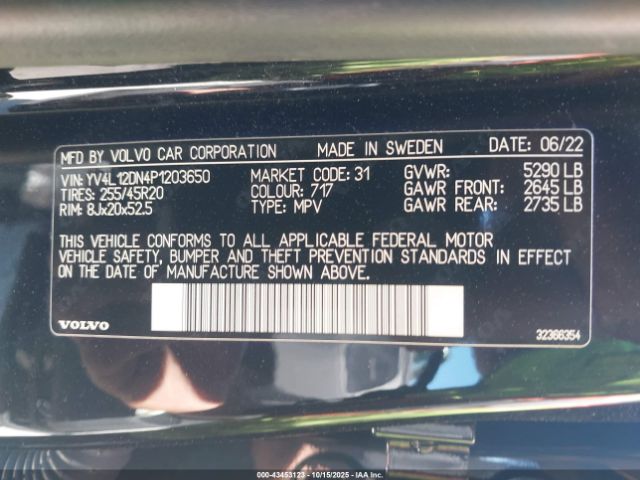 2023 VOLVO XC60 YV4L12DN4P1203650 Photo 8
