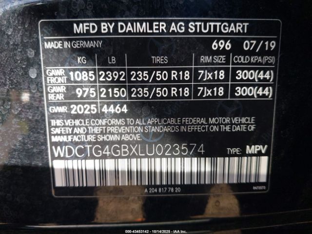 2020 MERCEDES-BENZ GLA 250 WDCTG4GBXLU023574 Photo 8