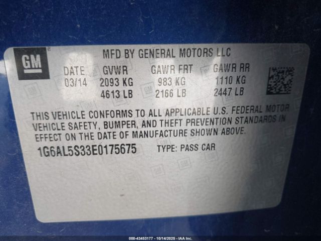 2014 CADILLAC ATS 1G6AL5S33E0175675 Photo 8