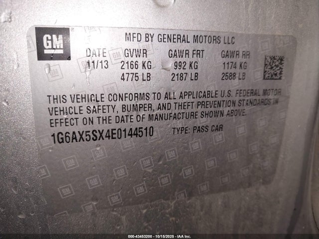 2014 CADILLAC CTS 1G6AX5SX4E0144510 Photo 8