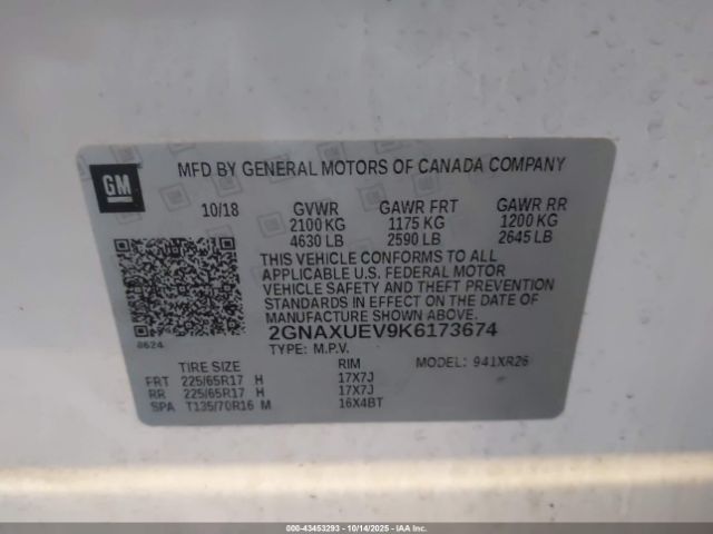 2019 CHEVROLET EQUINOX 2GNAXUEV9K6173674 Photo 8