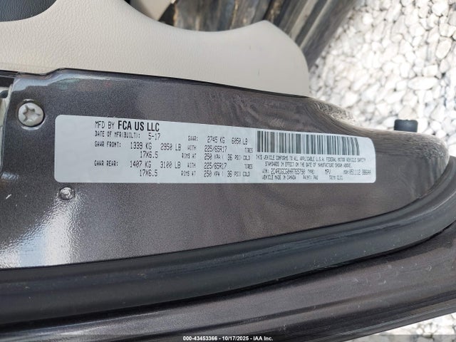 Aukcja sprzedaży 2017 Dodge Grand Caravan Sxt, vin: 2C4RDGCG0HR765790, numer aukcji: 43453366