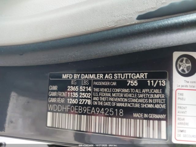 2014 MERCEDES-BENZ E 250 BLUETEC WDDHF0EB9EA942518 Photo 8