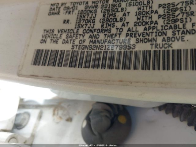 2001 TOYOTA TACOMA 5TEGN92N21Z879953 Photo 8